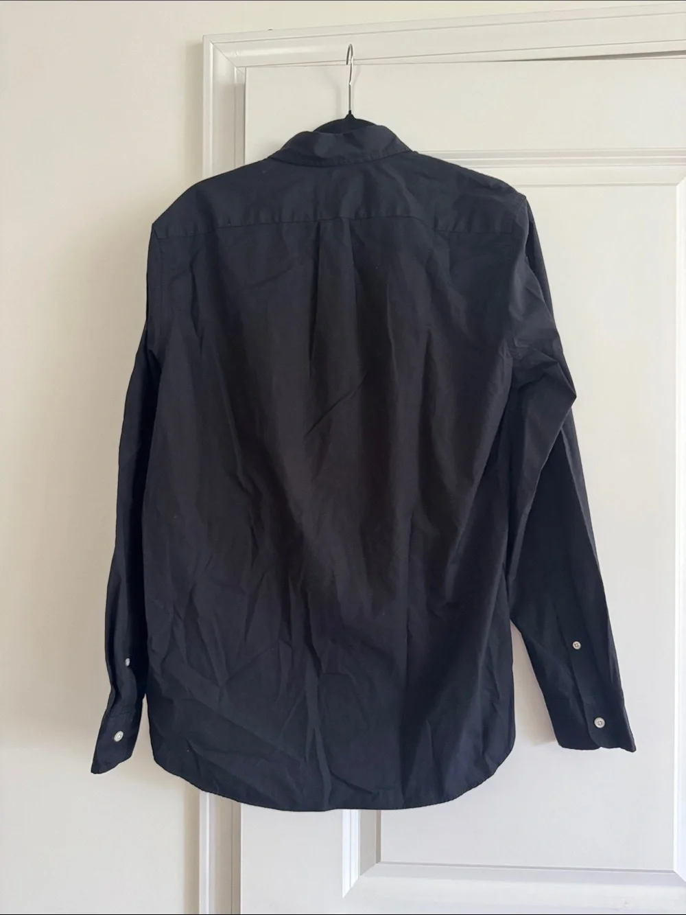 J. Crew Black Long-Sleeve Button-Down Shirt